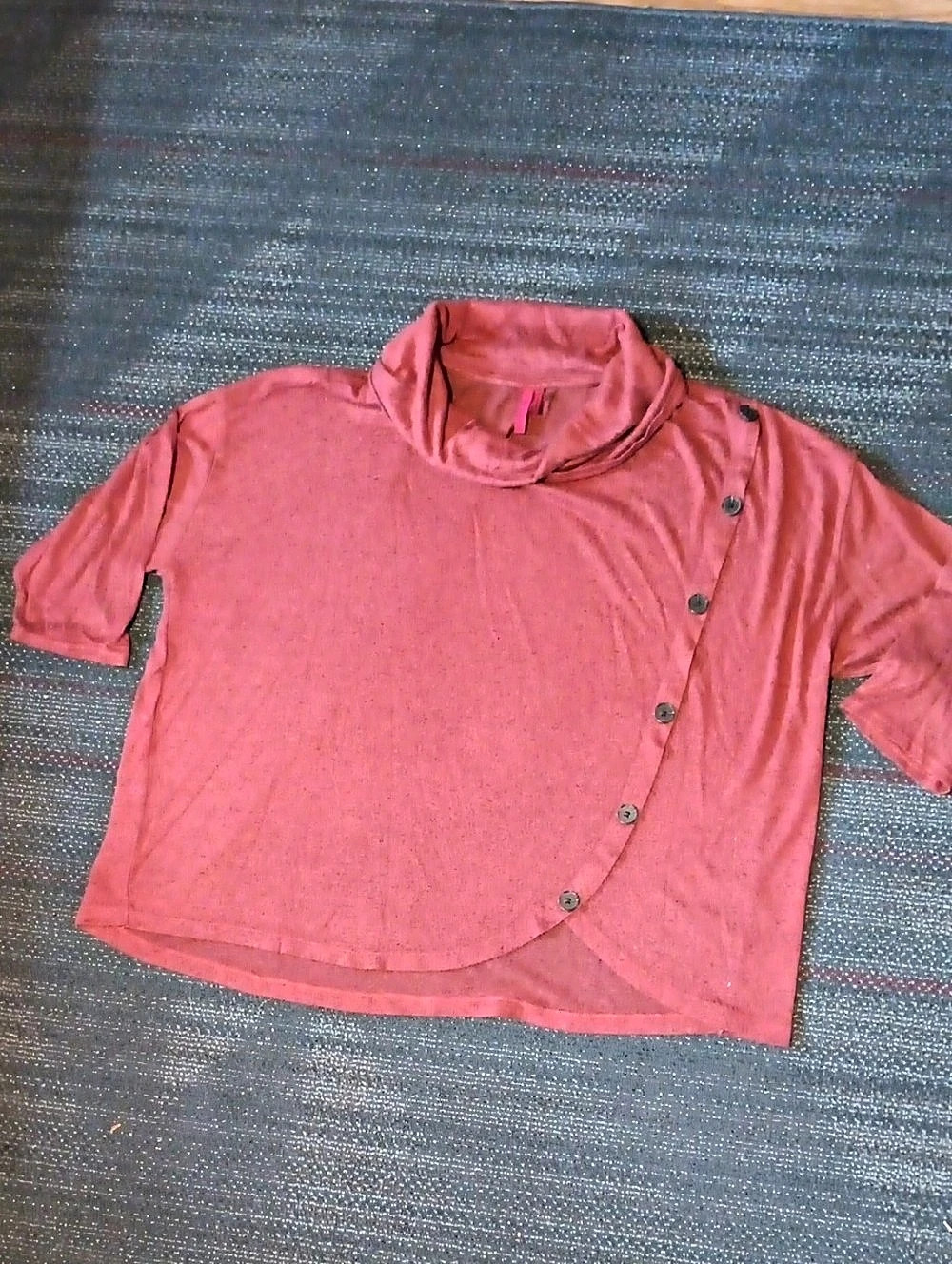 Women's Pink Short Sleeve Tunic Plus Size 2X